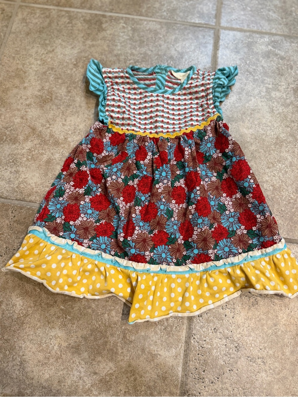 Matilda Jane Elfish Flutter Top Size 8 Floral Boho whimsical